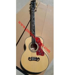 Chibson sj 200 acoustic guitar vine inlays custom shop